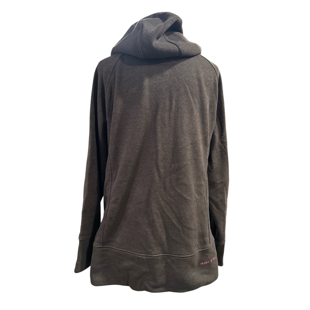 Under Armour Coldgear Women's Sweatshirt XL Brown‎ Hoodie Full Zip Long Sleeve - Picture 2 of 12
